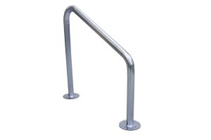City steel bicycle rack inclined made of pipe fi48
