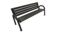 Ławka Primario z oparciem 100 cm palisander.png