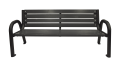 2 Ławka Primario z oparciem 100 cm szary.png